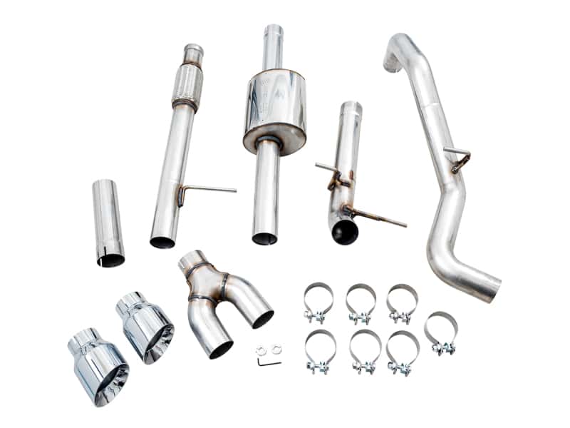AWE Tuning — AWE Tuning 4th Gen GM 1500 5.3L 0FG Catback Dual Side Exit (Flat Bumper) - Chrome Tips
0FG Catback - view 5