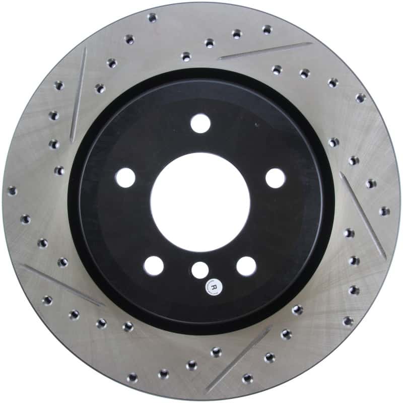 Stoptech — StopTech 06 BMW 330 / 07-09 BMW 335 Slotted & Drilled Right Rear Rotor
Disc Brake Rotor
Slot/Drill Rotor - view 2