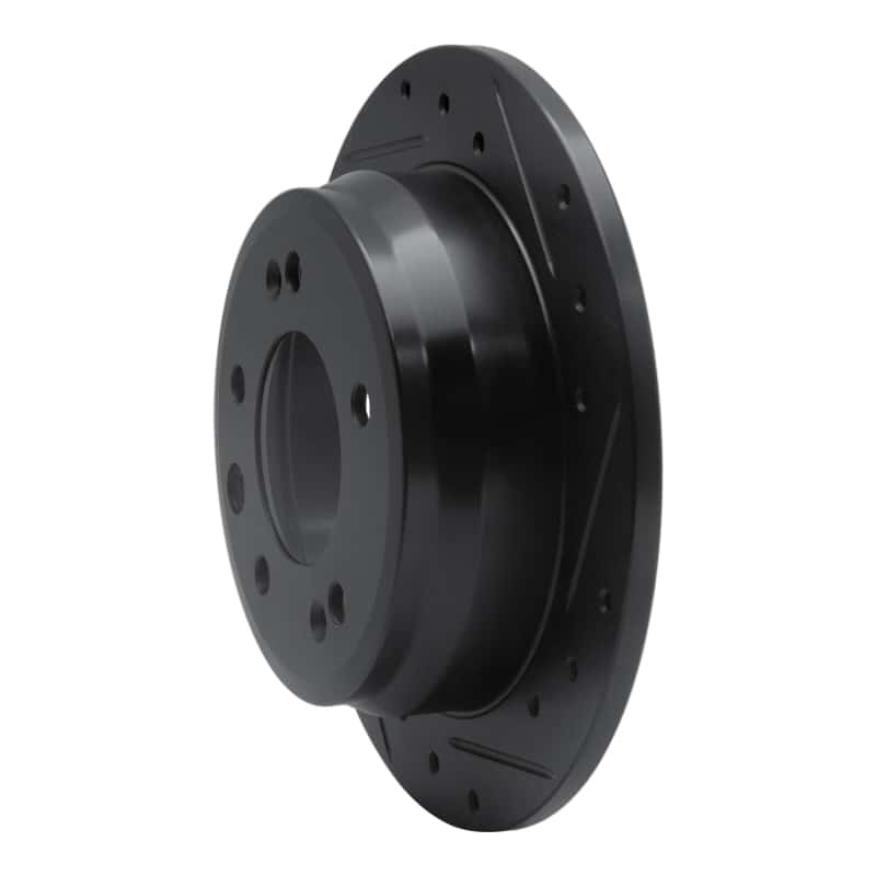 R1 Concepts — R1 09-16 Hyundai Tucson Rear Right Drilled & Slotted Black Brake Rotor
R1 Brake Rotor Drill - view 2