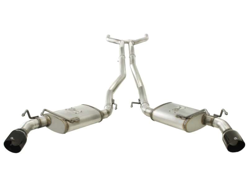 aFe — aFe MACHForce XP Exhaust 2.5in Stainless Steel CB/10-13 Chevy Camaro V6-3.6L (td) (gloss blk tip)
Cat-Back Exhaust - view 2