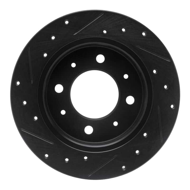 R1 Concepts — R1 04-09 Kia Spectra Rear Right Drilled & Slotted Black Brake Rotor
R1 Brake Rotor Drill - view 5