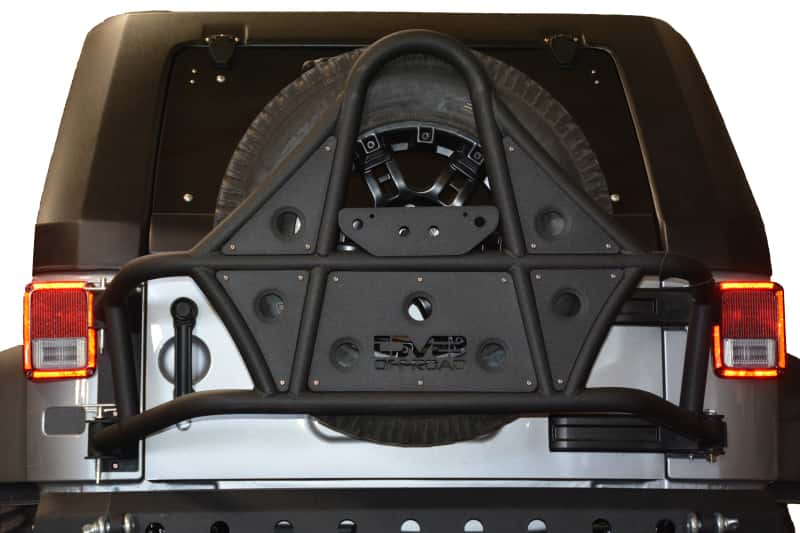 DV8 Offroad — DV8 Offroad 07-18 Jeep Wrangler Body Mounted Tire Carrier - view 7