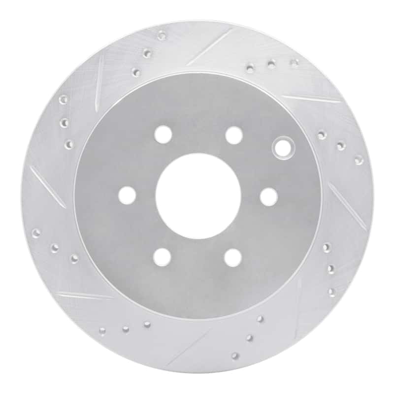 R1 Concepts — R1 05-12 Nissan Pathfinder Rear Left Drilled & Slotted Silver Brake Rotor
R1 Brake Rotor Drill - view 1