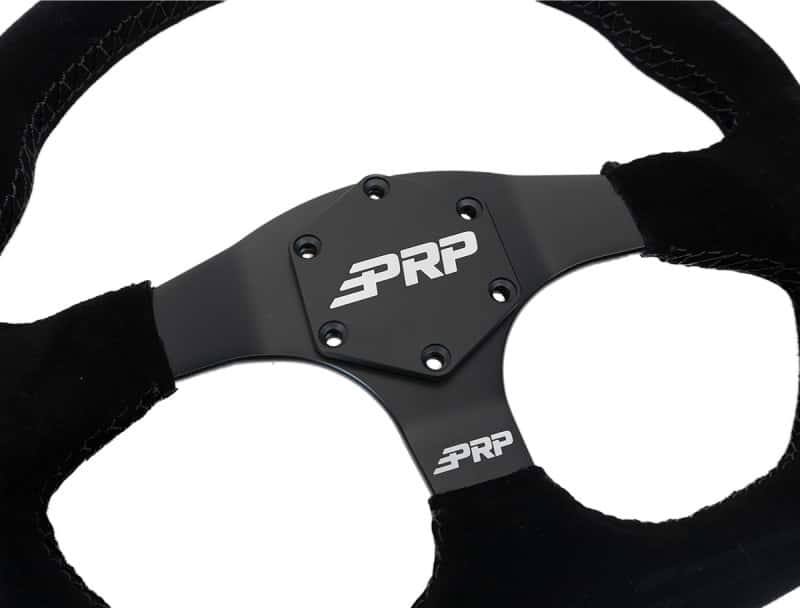 PRP Seats — PRP Comp-R Suede Steering Wheel Black - view 2