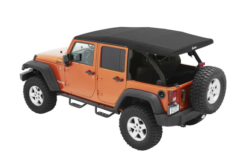 Bestop — Bestop 07-18 Jeep Wrangler JK 4-Door Supertop Ultra (Premium Black Twill)
Supertop Ultra - view 3
