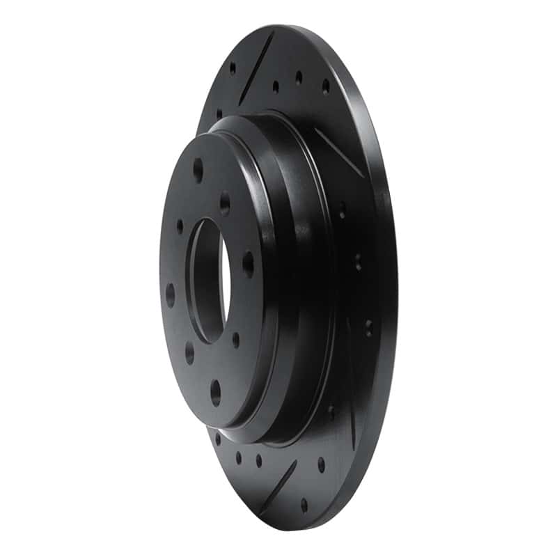 R1 Concepts — R1 86-96 Acura Legend Rear Left Drilled & Slotted Black Brake Rotor
R1 Brake Rotor Drill - view 2