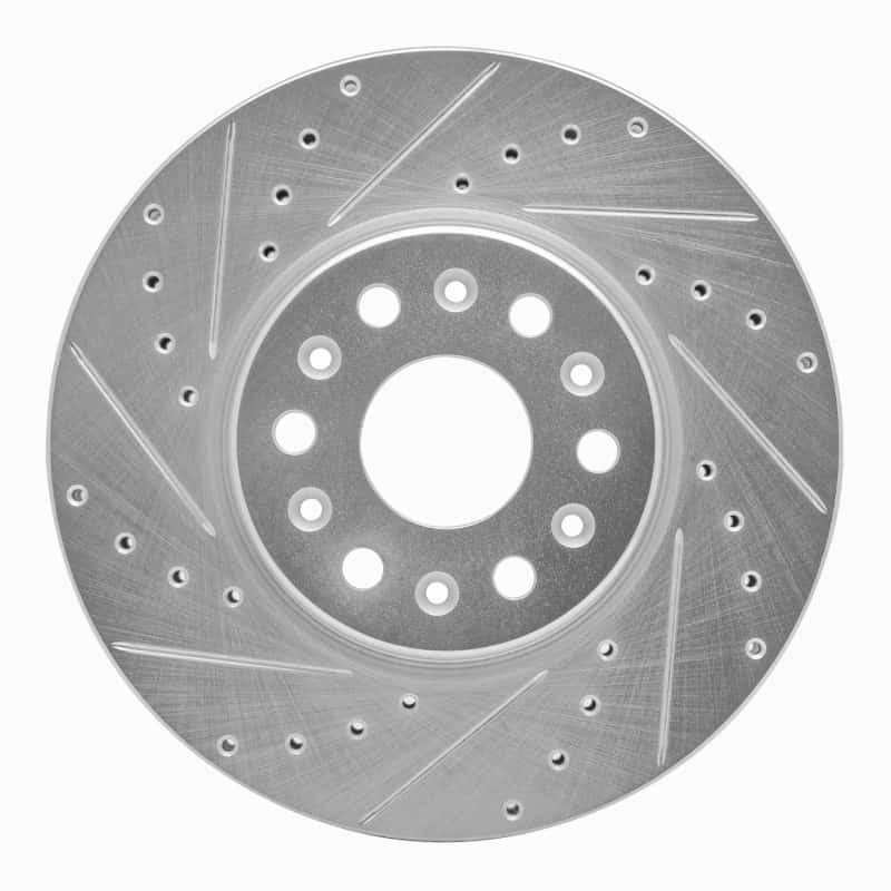 R1 Concepts — R1 2017-2025 Buick Enclave Front Left Drilled & Slotted Silver Brake Rotor
R1 Brake Rotor Drill - view 1