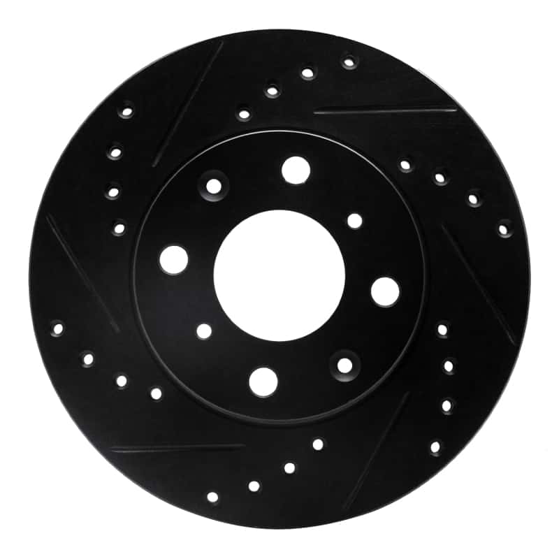 R1 Concepts — R1 84-90 Honda Accord Hatchback Front Left Drilled & Slotted Black Brake Rotor
R1 Brake Rotor Drill - view 1