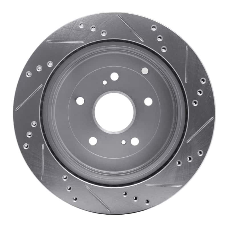 R1 Concepts — R1 09-17 Suzuki Grand Vitara Rear Left Drilled & Slotted Silver Brake Rotor
R1 Brake Rotor Drill - view 5