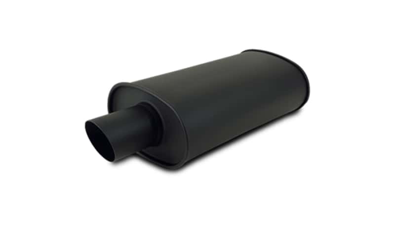 Vibrant — Vibrant StreetPower FLAT BLACK Oval Muffler with Single 3in Outlet - 2.5in inlet I.D.
2.5"IDx3"FlatBckMuff
2.5"FlatBlkMuff3"OD
Muffler - view 3