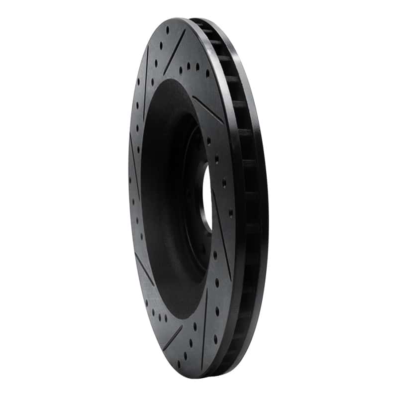 R1 Concepts — R1 08-14 Chrysler 200 Front Right Drilled & Slotted Black Brake Rotor
R1 Brake Rotor Drill - view 4