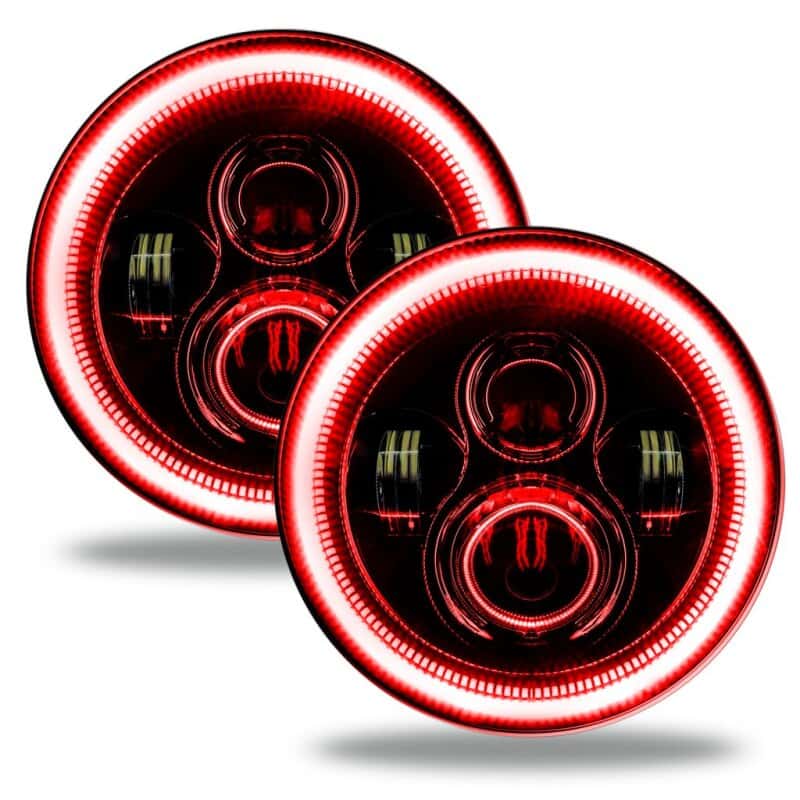 ORACLE Lighting — Oracle Jeep Wrangler JL/Gladiator JT 7in. High Powered LED Headlights (Pair) - Red
Headlights - view 2