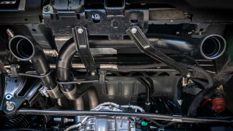 Borla — Borla 22-24 Ford Bronco Raptor V6 Turbo AT 2WD / 4WD ATAK Catback Exhaust w/ 4in Black Coated Tips
Cat-Back System - view 4