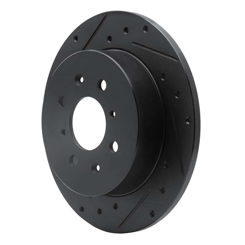 R1 Concepts — R1 01-05 Acura EL Rear Left Drilled & Slotted Black Brake Rotor
R1 Brake Rotor Drill - view 2