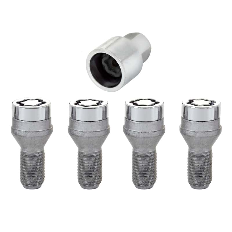 McGard — McGard Wheel Lock Bolt Set - 4pk. (Cone Seat) M12X1.5 / 21mm Hex / 18.2mm Shank Length - Chrome - view 1
