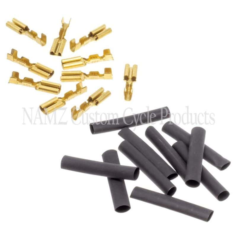 NAMZ — NAMZ 69-81 HD Brake Switches 1/8in. Female Crimp Terminal 22-16g w/Heat Shrink - 10 Pack (HD 9904) - view 1
