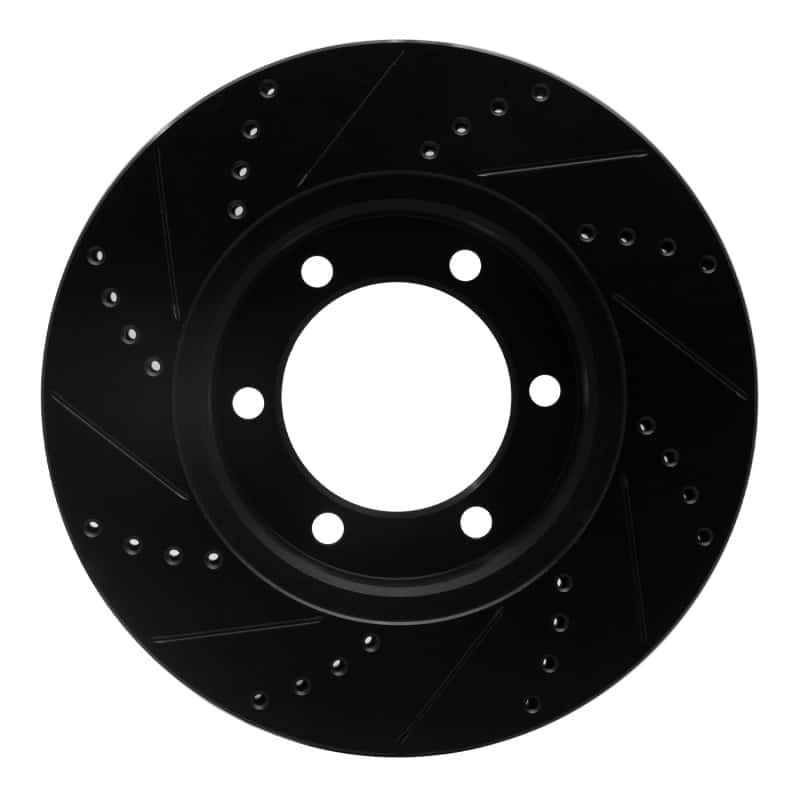 R1 Concepts — R1 00-07 Toyota SEQUOIA Front Right Drilled & Slotted Black Brake Rotor
R1 Brake Rotor Drill - view 5