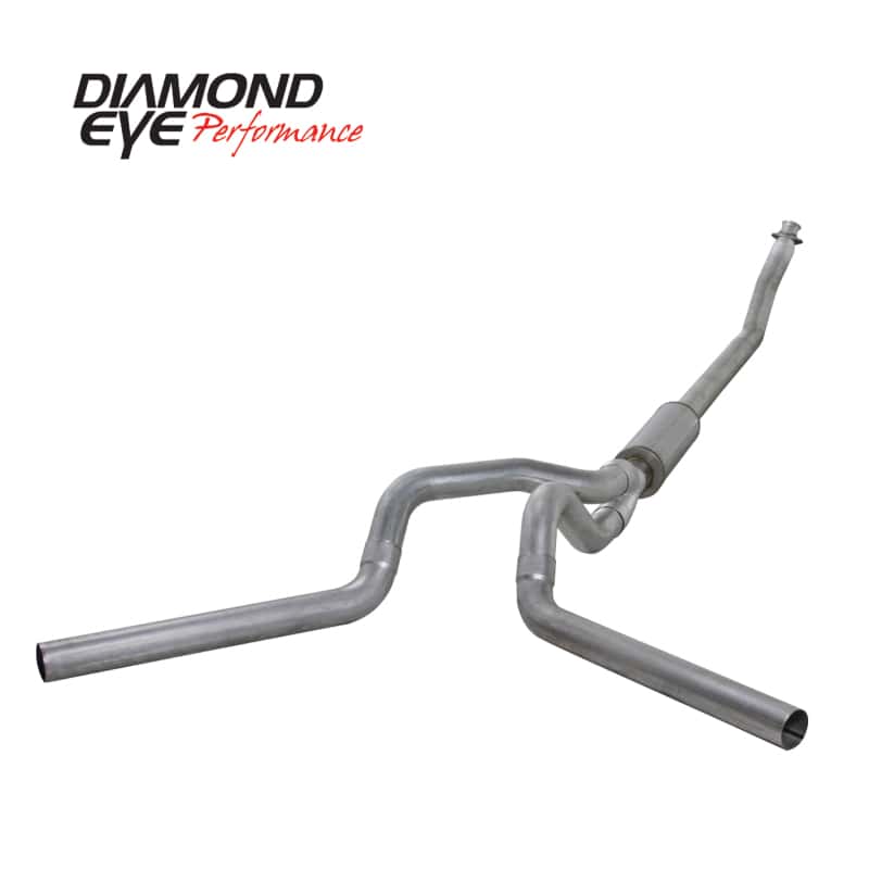 Diamond Eye Performance — Diamond Eye KIT 4in Turbo Back DUAL AL: 94-02 DODGE CUMMINS 5.9L
KIT; 4in.; TBDL; AL: - view 2
