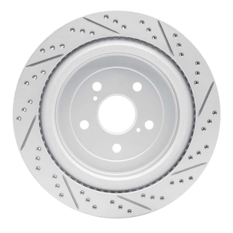 R1 Concepts — R1 16-22 Lexus Rx350 Rear Left Drilled & Slotted Geo-Carbon Rotor - view 5