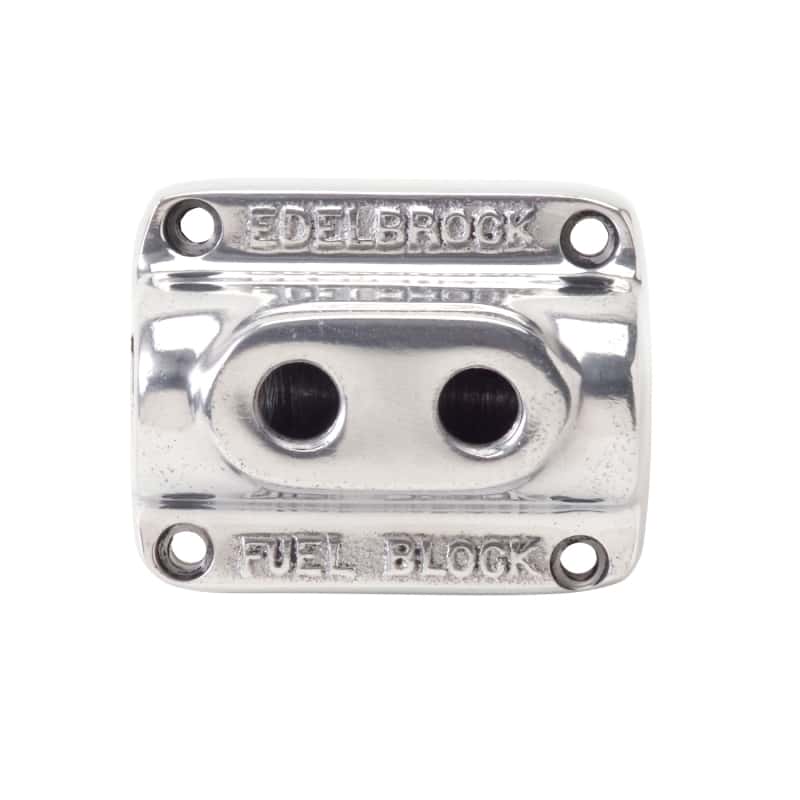 Edelbrock — Edelbrock Polished Fuel Block Dual Carb
CARB COMPONENTS - view 3
