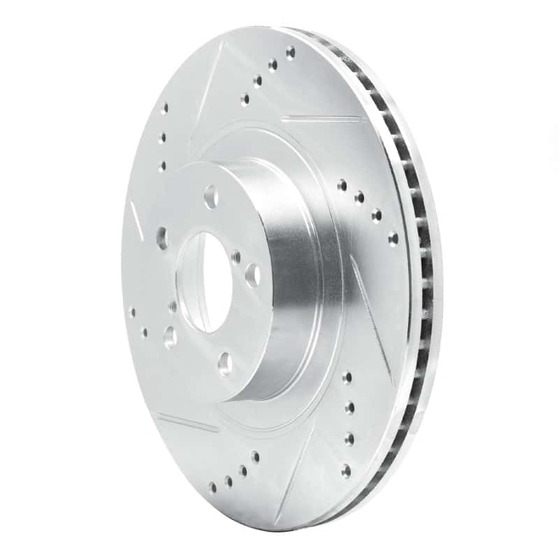 R1 Concepts — R1 04-25 Scion FR-S Front Left Drilled & Slotted Silver Brake Rotor
R1 Brake Rotor Drill - view 2