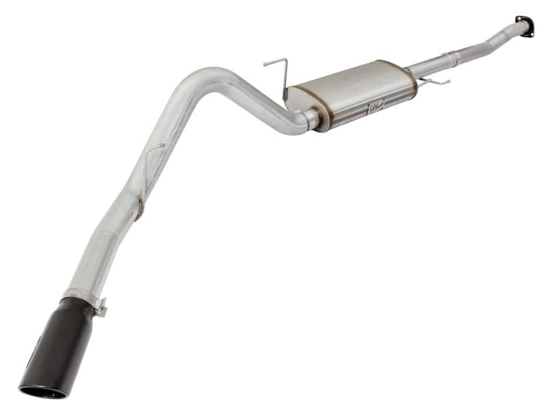 aFe — aFe MACHForce XP SS Exhaust 3in to 3.5in Cat-Back w/ Black Tip 15 Ford F-150 EcoBoost V6 2.7/3.5Ltt
Cat-Back Exhaust - view 1
