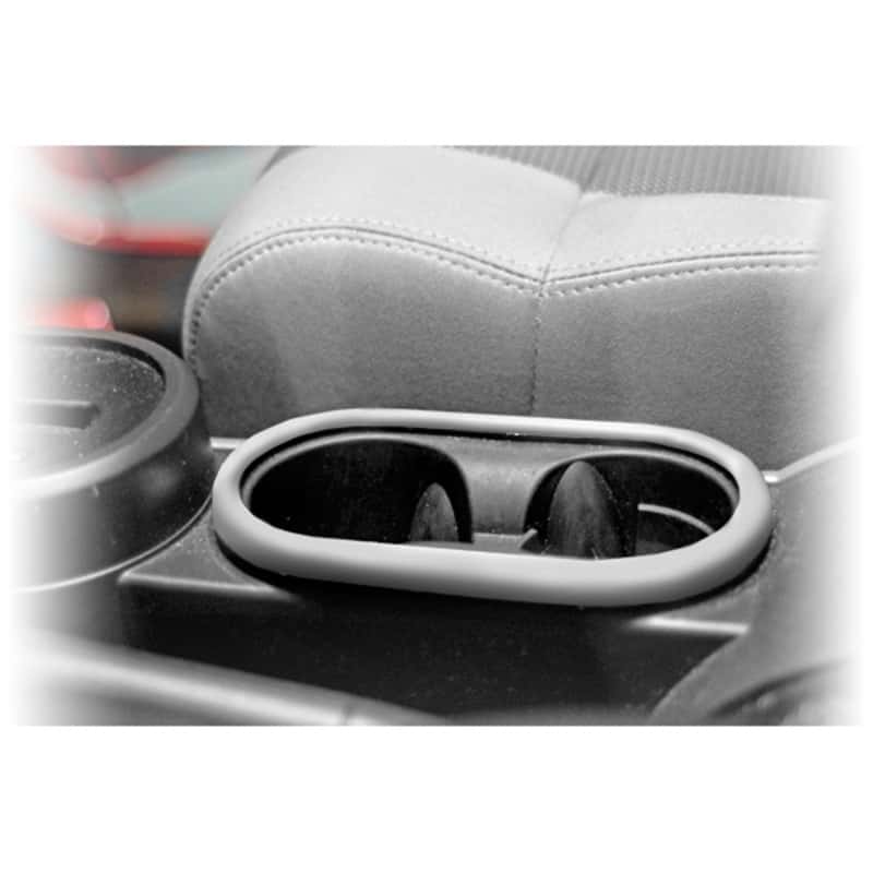 Rugged Ridge — Rugged Ridge 07-10 Jeep Wrangler JK Brushed Silver Front Cup Holder Trim
OFFROAD_INTERIOR
Cup Holder Trim - view 1