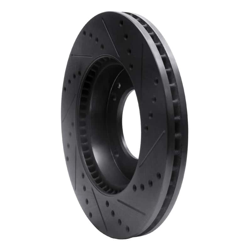 R1 Concepts — R1 2007-2009 Kia Sorento Front Left Drilled & Slotted Black Brake Rotor
R1 Brake Rotor Drill - view 4