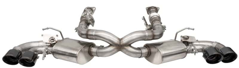 CORSA Performance — Corsa 2020-25 Corvette C8 3in Valved Cat-Back 4.5in Blk Quad Tips - Fits Factory Perf Exhaust w/ AFM
Exhaust - view 3