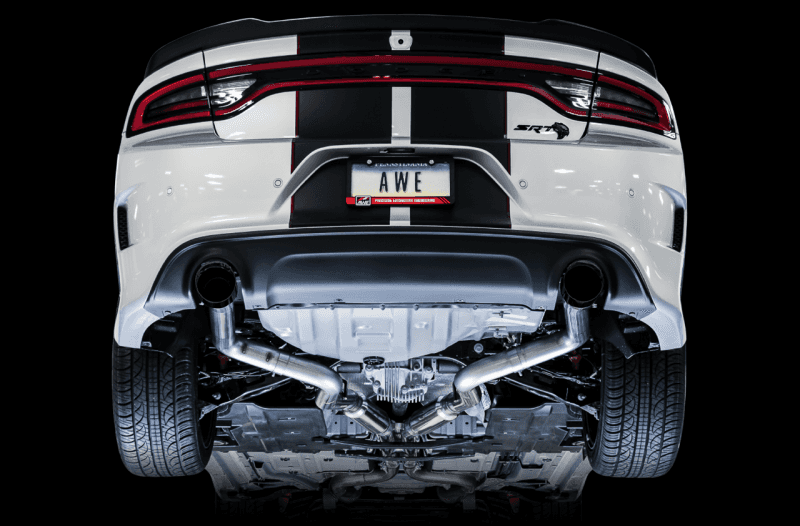 AWE Tuning — AWE Tuning 2015+ Dodge Charger 6.4L/6.2L Supercharged Track Edition Exhaust - Diamond Black Tips
Track Exhaust - view 2