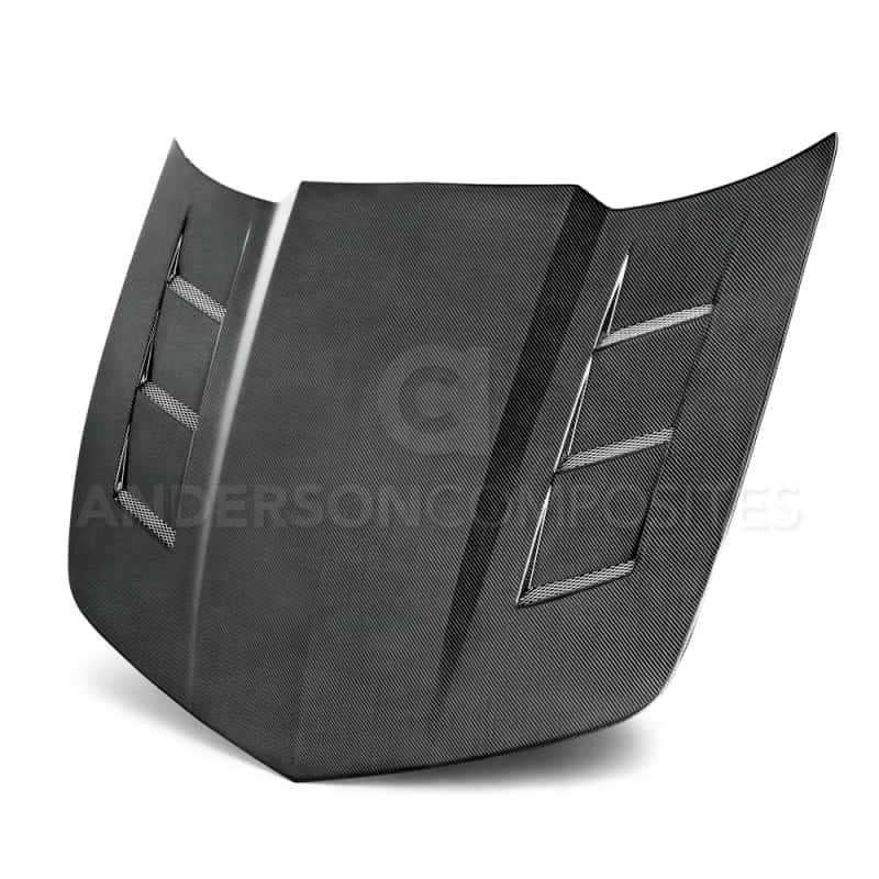 Anderson Composites — Anderson Composites 10-13 Chevy Camaro TSII-style Carbon Fiber Hood - view 1