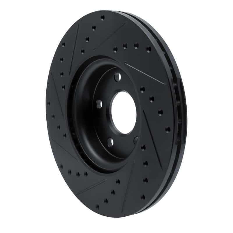 R1 Concepts — R1 04-19 Ford C-MAX Front Right Drilled & Slotted Black Brake Rotor
R1 Brake Rotor Drill - view 4