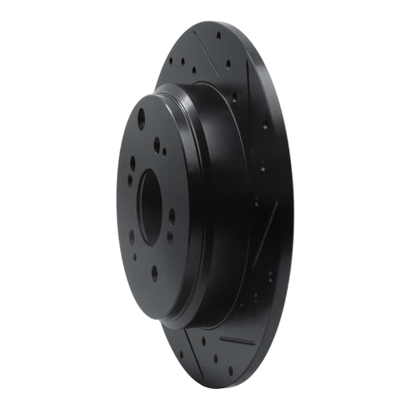 R1 Concepts — R1 07-17 Acura MDX Rear Right Drilled & Slotted Black Brake Rotor
R1 Brake Rotor Drill - view 2