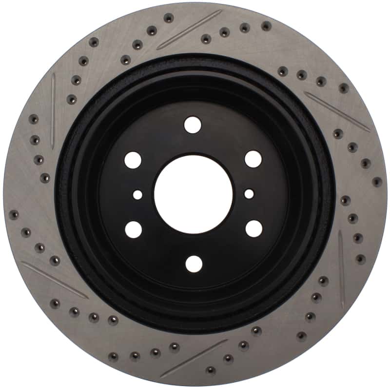 Stoptech — StopTech 05-10 GMC Sierra (w/ Rear Drum) / 07-09 GMC Yukon Rear Right Slotted & Drilled Rotor
Slot/Drill Rotor - view 5