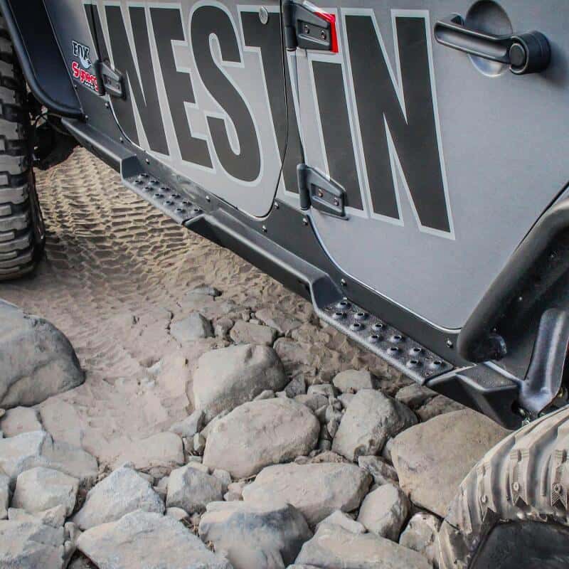 Westin — Westin/Snyper 07-17 Jeep Wrangler Unlimited Rock Slider Steps - Textured Black
Nerf/Step Bar - view 6