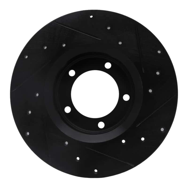 R1 Concepts — R1 75-83 Toyota Pickup Front Left Drilled & Slotted Black Brake Rotor
R1 Brake Rotor Drill - view 5