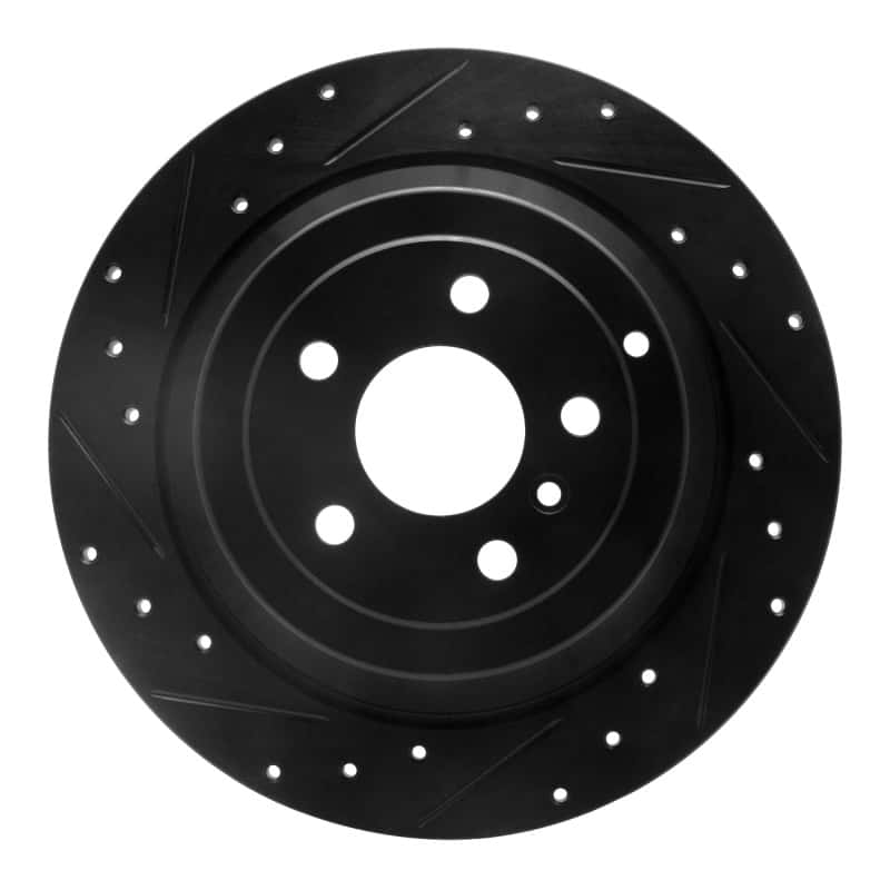 R1 Concepts — R1 06-12 Mercedes-Benz R320 Rear Left Drilled & Slotted Black Brake Rotor
R1 Brake Rotor Drill - view 1