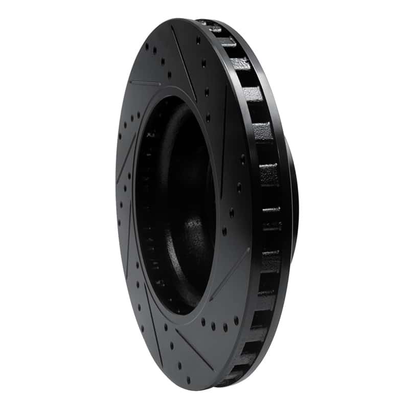 R1 Concepts — R1 05-06 Pontiac GTO Front Left Drilled & Slotted Black Brake Rotor
R1 Brake Rotor Drill - view 4