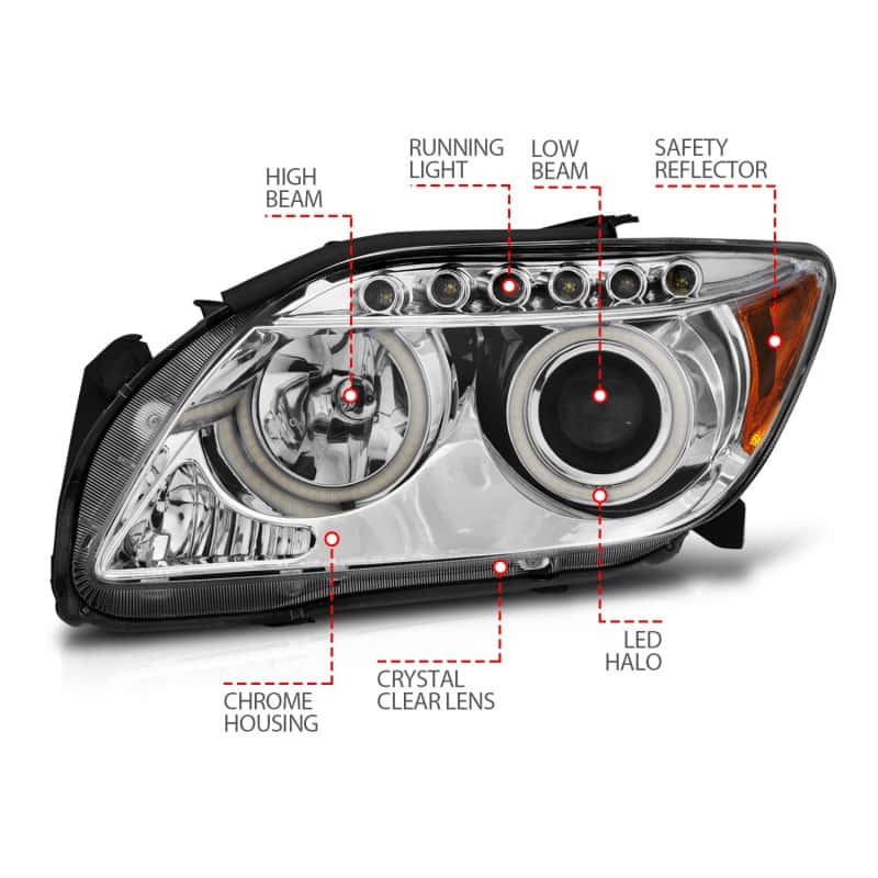 ANZO — ANZO 2005-2010 Scion Tc Projector Headlights w/ Halo Chrome (CCFL)
Head Light Set
HdLtSet - view 5