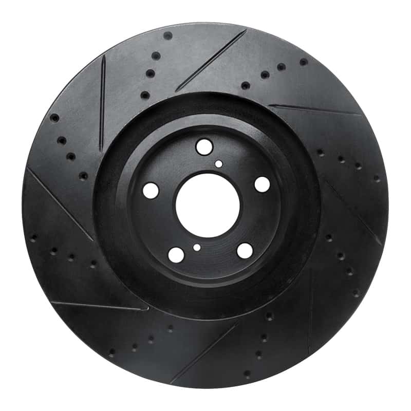 R1 Concepts — R1 09-11 Lexus GS350 Right Front Drilled & Slotted Black Brake Rotor
R1 Brake Rotor Drill - view 5
