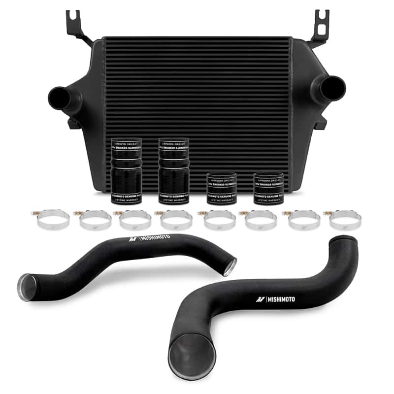 Mishimoto — Mishimoto 99-03 Ford 7.3L Powerstroke PSD Black Intercooler Kit w/ Black Pipes - view 1