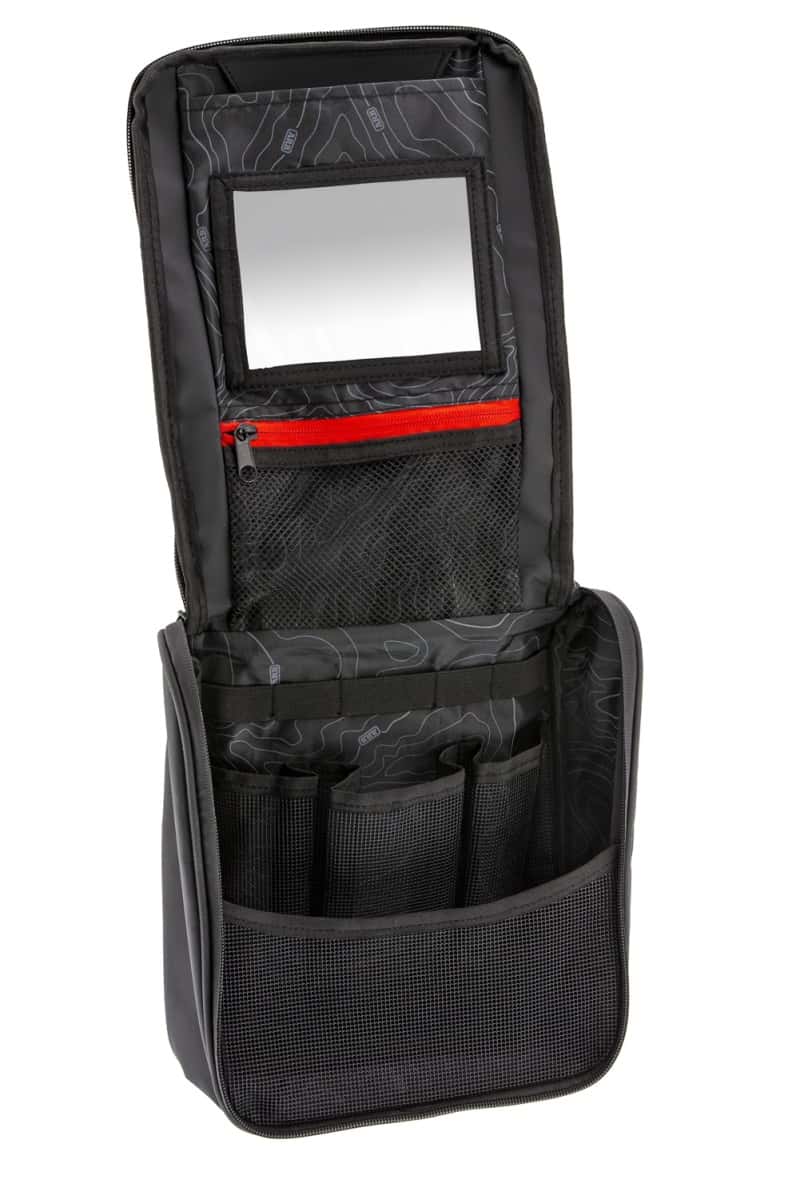 ARB — ARB Toiletries Bag Charcoal Finish w/ Red Highlights PVC Outer Shell Mesh Pockets Mirror
Toiletries Bag - view 3