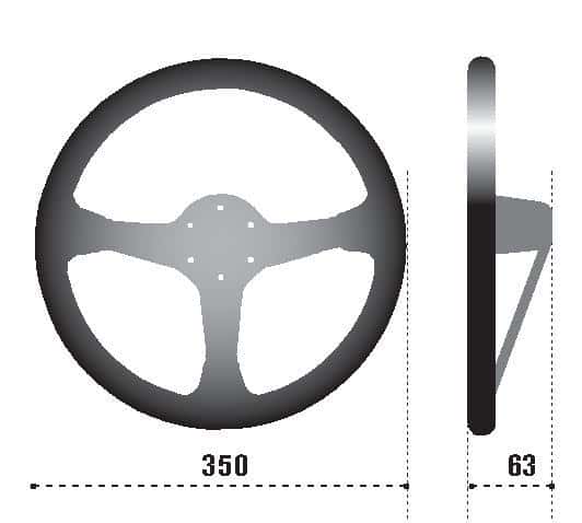 SPARCO — Sparco Steering Wheel L575 Monza Suede - view 3