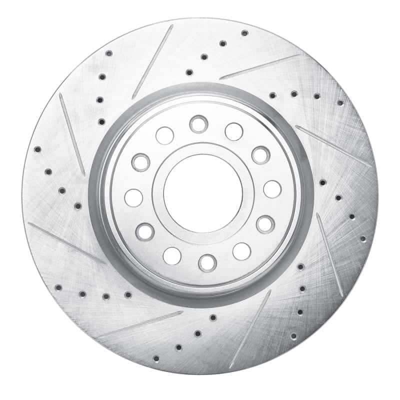 R1 Concepts — R1 2019-2025 Ram 1500 Front Left Drilled & Slotted Silver Brake Rotor
R1 Brake Rotor Drill - view 1