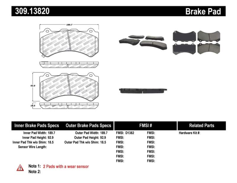 Stoptech — StopTech Performance Brake Pads
Sport Brake Pad - view 7