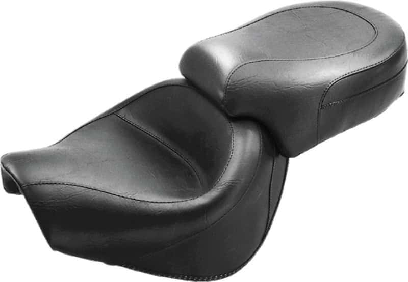 Mustang Motorcycle — Mustang 98-03 Honda VT750 Ace Wide Touring 2PC Seat - Black - view 1