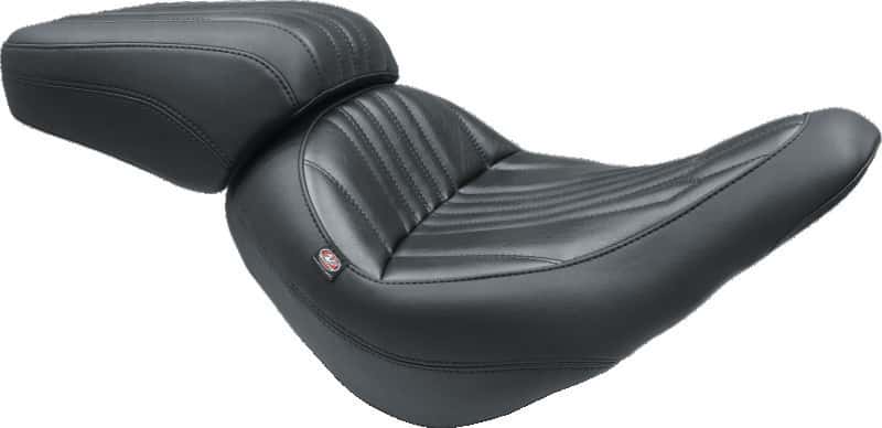 Mustang Motorcycle — Mustang 00-15 Harley Softail Standard Rear Tire Wide Tripper Passenger Seat - Black - view 2
