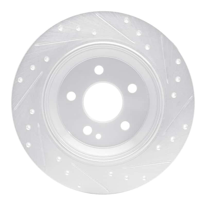R1 Concepts — R1 16-23 Mercedes-Benz Viano (Mexico) Rear Left Drilled & Slotted Silver Brake Rotor
R1 Brake Rotor Drill - view 5
