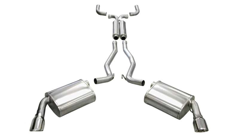 CORSA Performance — Corsa 2010-2015 Chevrolet Camaro Coupe SS 6.2L V8 Auto Polished Sport Cat-Back + XO Exhaust
Exhaust - view 1