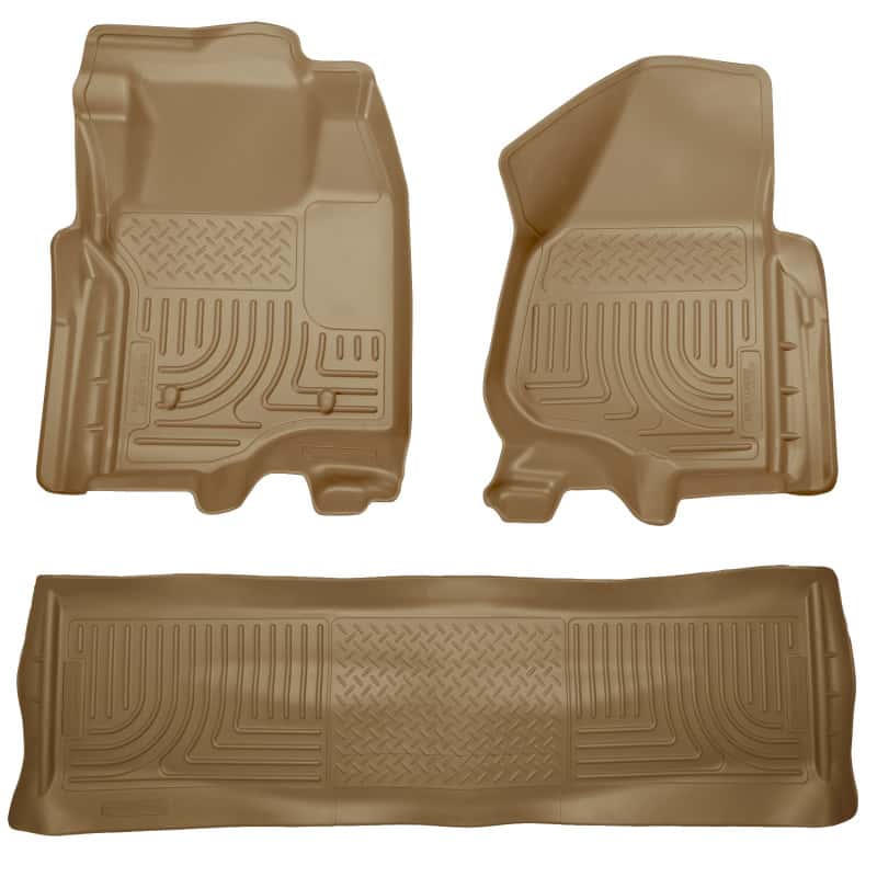 Husky Liners — Husky Liners 11-12 Ford SD Crew Cab WeatherBeater Combo Tan Floor Liners (w/o Manual Trans Case)
Floor Liners - view 1